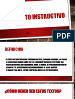 El Texto Instructivo