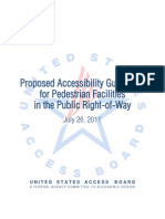 Proposed Accessibility Guidelines For Pedestrian Facilities in The Public Right-of-Way, July 26, 2011