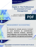 Chapter 2 - The Professional Environment of Cost