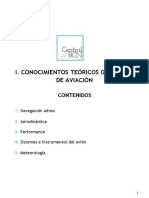 I. Conocimientos Teóricos Generales de Aviación: Contenidos