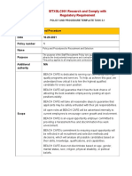 Policy and Procedure Template