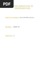 Rayane Bouallaga (Mon Projet Professionnel)