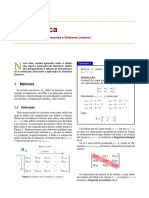 Aplicação Matrizes e Determinantes