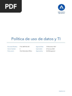 ALS Limited - Data and IT Usage Policy - SPANISH