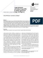 Understanding The Gap Between Cognitive Abilities and Daily Living Skills in Adolescents With Autism Spectrum Disorders With Average Intelligence