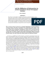 2014 - PERESS - The Media and The Diffusion of Information in Financial Markets Evidence From