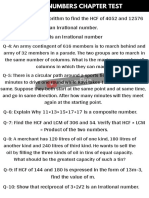 Class 10 Maths Test