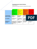 Rúbrica para Evaluar Acróstico