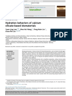 Hydration Behaviors of Calcium Silicate-Based Biomaterials 2016