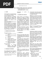 Sieve Analysis of Fine and Coarse Aggregates: Standard Method of Test For