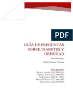 Cuestionario Sobre La Diabetes y La Obesidad