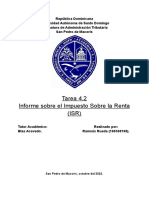 Tarea 4.2 - Informe Sobre El Impuesto Sobre La Renta, Grupo 2.