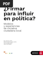 Modelos y Experiencia de Iniciativa Legislativa Local