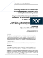 Lectura 1. Imaginarios y Representaciones Sociales Reflexiones Conceptuales y Una Aproximación A Los Imaginarios Contrapuestos