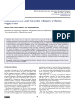 Exploiting Discrete Event Simulation To Improve A Chicken Supply Chain