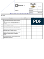 ELECT-TIC-2.6 (Continuity and Insulation Resistance Test)