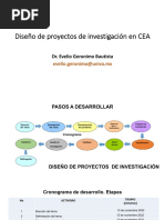 Diseño de Proyectos de Investigación en CEA3