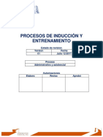 Programa de Induccion y Re Induccion Al Trabajo