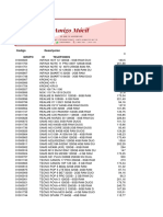 Lista Repuestos 22 Noviembre