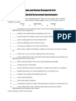 Leadership Matrix Self Assessment Questionnaire