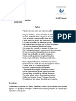 Examen de Poésie S4 Session 1 Mai 2018