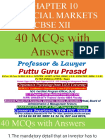 Answers To Mcqs CH 10, CHAPTER 10 FINANCIAL MARKETS CBSE XII