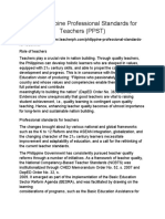 The Philippine Professional Standards For Teachers (PPST)