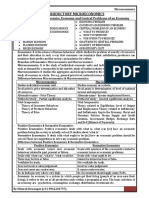 Introductory Microeconomics Summary