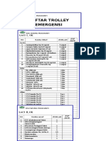 Daftar Obat Alkes Trolley Emergency