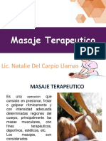 CLASE 3 - Tecnica de Masajes Terapeutico