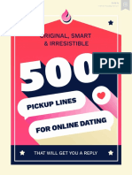 +500 Original and Irresistible Openers For Online Dating