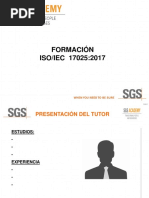 Presentación Curso Formación ISO 17025