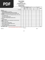 Format Table of Specification Template