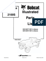 Bobcat Workmate 2100 - 2100S Parts List