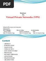 Virtual Private Networks (VPN) : Seminar On