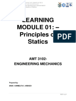 AMT 3102 Module 01 Principles of Statics