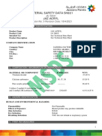 Jaz Acryl - MSDS