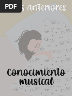 Conocimiento Musical. Años Anteriores