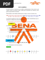 Teoria y Actividad Operciones Recta Numerica