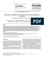 Optimization of Multiple Effect Evaporation System