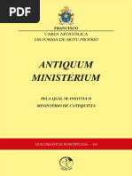 Antiquum Ministerium Pela Qual Se Instituiu O Ministério de Catequista