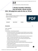 PASG3002SB, Bomba Neumático-Hidráulica Turbo II, Montura de Bomba, Válvula Sencilla DO3, 180 Pulg3 - Min Vazão de Óleo Na 100 Psi - Enerpac