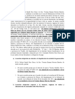 Acuerdos Liquidacion de Sociedad de Gananciales, Alimentos, Tenencia y Regimen de Visitas.