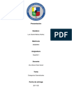 Categorías Gramaticales