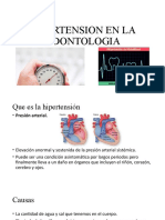 Hipertension en La Odontologia