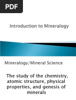 Introduction To Mineralogy