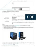 Welding Procedure - Arc Welding Machine - Method Statement HQ