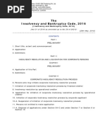 Insolvency Bankruptcy Code