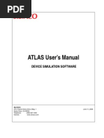 ATLAS User's Manual: Device Simulation Software