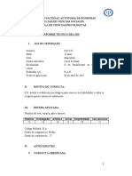 SDS - Informe Técnico 2020